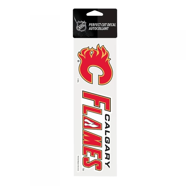 Samolepka 25 x 7,5  CAL Perfect Cut Decal TEAM Calgary Flames