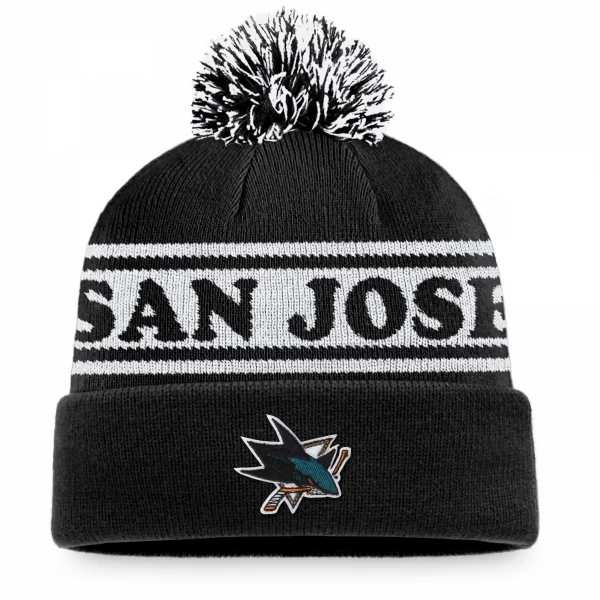 Beanie SJS Sport Resort Cuff Pom San Jose Sharks
