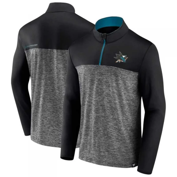 Men's hoodie SJS Mens Iconic Defender 1/4 Zip San Jose Sharks