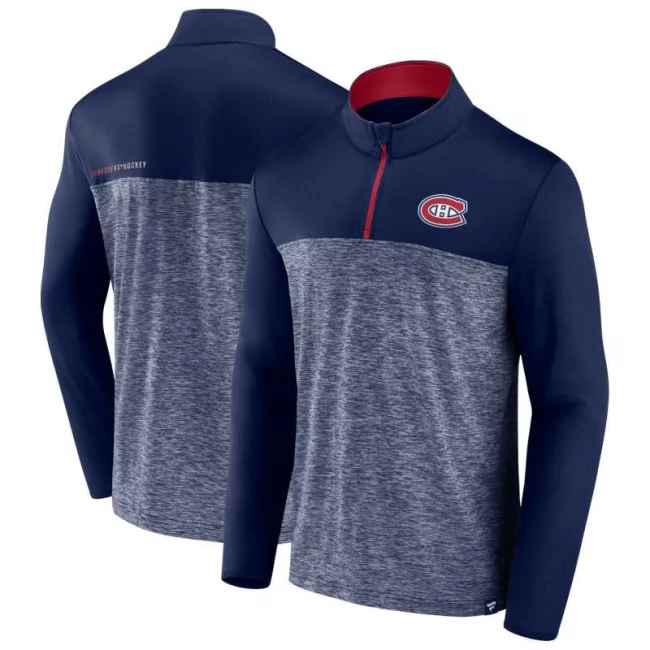 Men's hoodie MON Mens Iconic Defender 1/4 Zip Montreal Canadiens