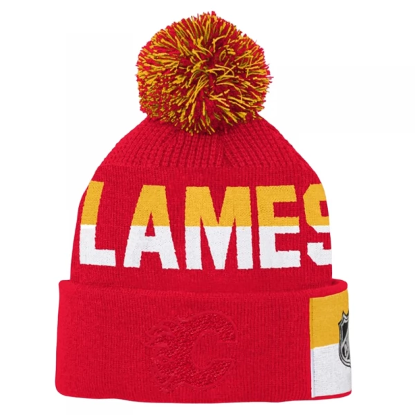 Kulich dětský CAL Face-Off Jacquard Knit Calgary Flames