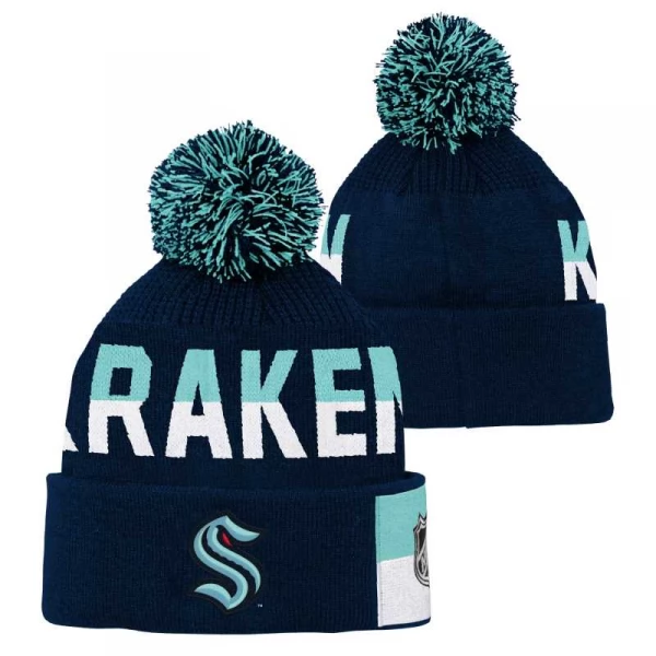 Kid's beanie SEA Face-Off Jacquard Knit Seattle Kraken