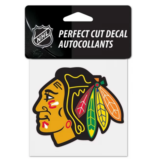 Samolepka CHI Perfect Cut Decal logo Chicago Blackhawks