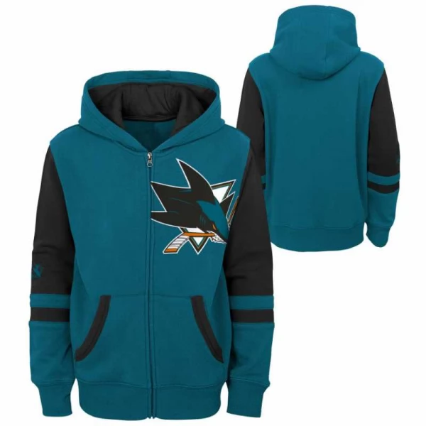 Kid's hoodie SJS Faceoff Full Zip Fleece San Jose Sharks