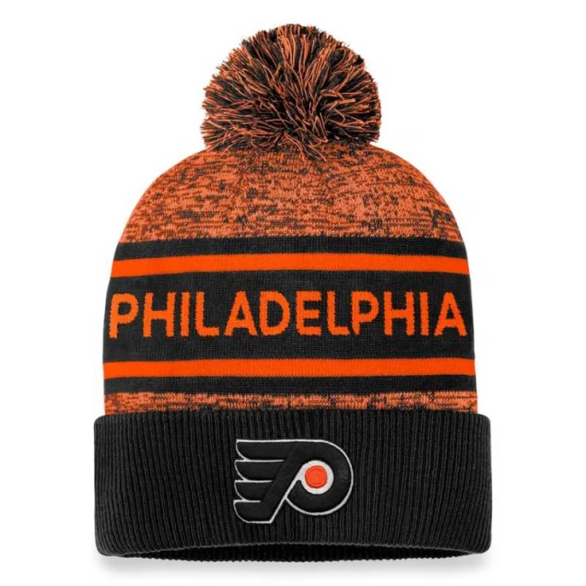 Kulich PHI 23 Authentic Pro Rink Heathered Cuffed Pom Knit Philadelphia Flyers