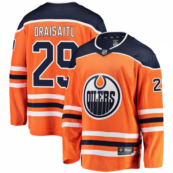 Dres EDM D29 Leon Draisaitl Breakaway Jersey Player Edmonton Oilers