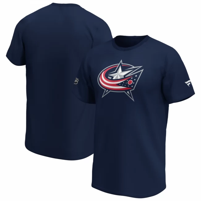 Men's t-shirt CBJ Iconic Back to Basics LS Columbus Blue Jackets