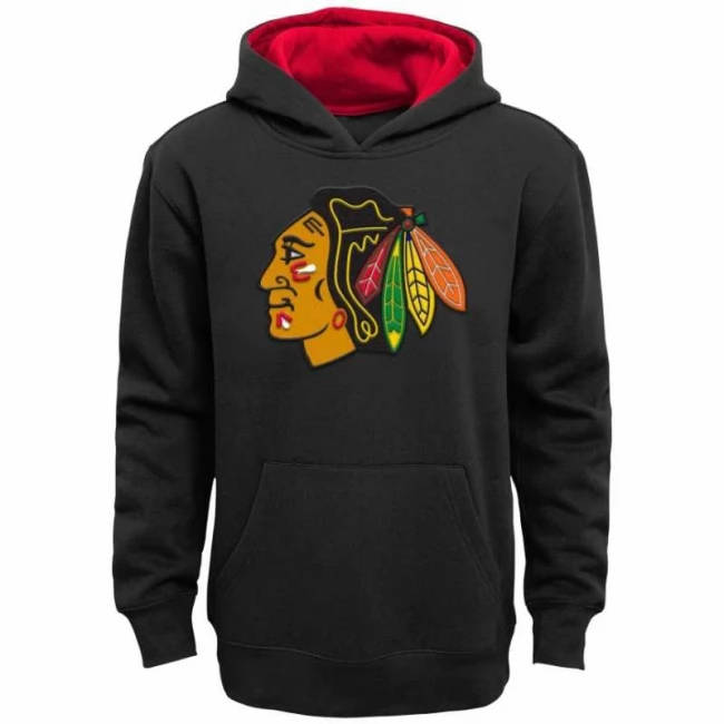 Mikina dětská CHI prime PO FLC Hood Chicago Blackhawks