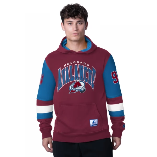 Mikina pánská COL End Zone fleece hoodie Colorado Avalanche