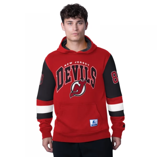 Mikina pánská NJD End Zone fleece hoodie New Jersey Devils