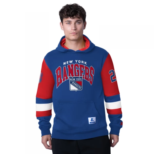 Mikina pánská NYR End Zone fleece hoodie New York Rangers