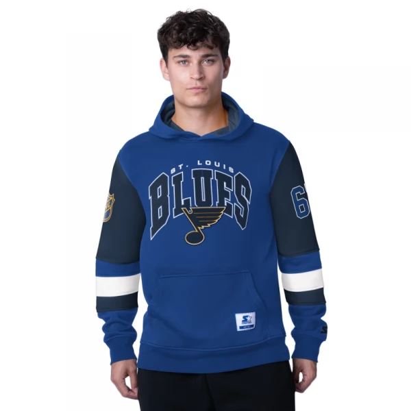 Mikina pánská STL End Zone fleece hoodie St. Louis Blues