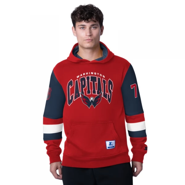 Mikina pánská WAS End Zone fleece hoodie Washington Capitals