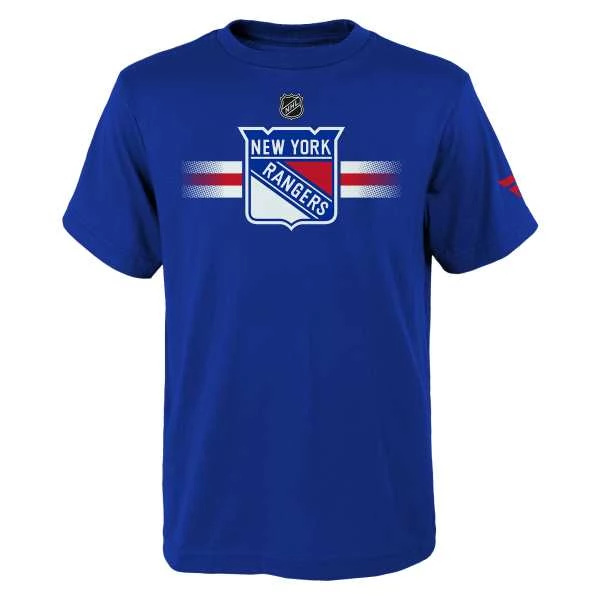 Young adult t-shirt NYR Main Apro Logo S/S Cotton Home New York Rangers