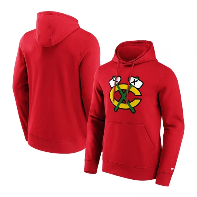 Men's hoodie CHI Primary Logo Graphic Hoodie Chicago Blackhawks