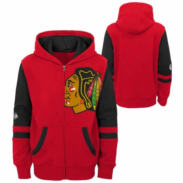 Mikina young adult CHI Faceoff Full Zip Fleece Chicago Blackhawks